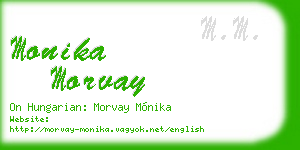 monika morvay business card