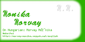 monika morvay business card